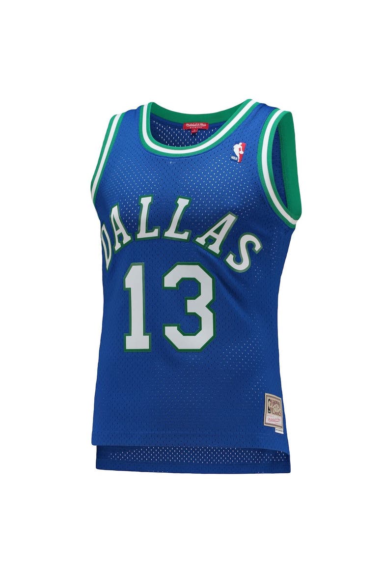 Women's Mitchell & Ness Steve Nash Blue Dallas Mavericks 1998/99 Hardwood Classics Swingman Jersey, Alternate, color, Blue