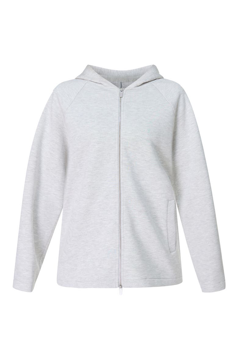 Wind Down Zip Hoodie, Alternate, color, ICE GREY MARL