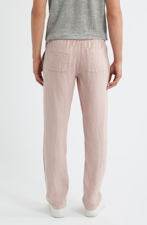Alex Crane  Bo Linen Drawstring Pants In Pink