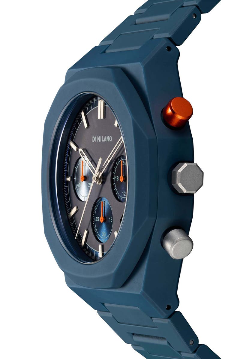 D1 Milano Polychrono Bracelet Watch, 40.5mm, Alternate, color, Blue