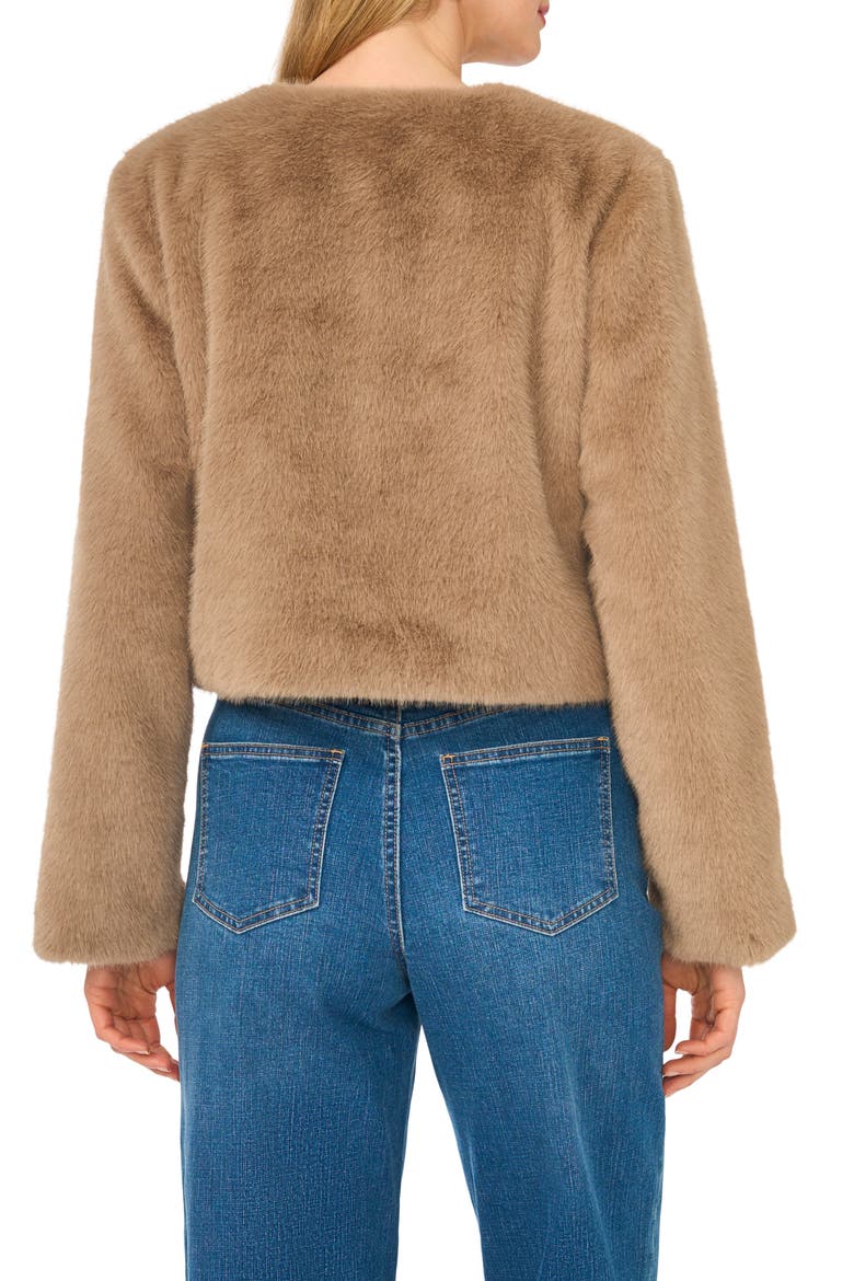 Faux Fur Jacket, Alternate, color, SAVANNAH TAN