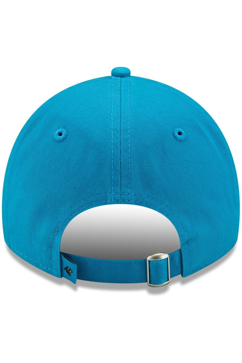 Women's New Era Blue Carolina Panthers Script 9TWENTY Adjustable Hat, Alternate, color, Blue