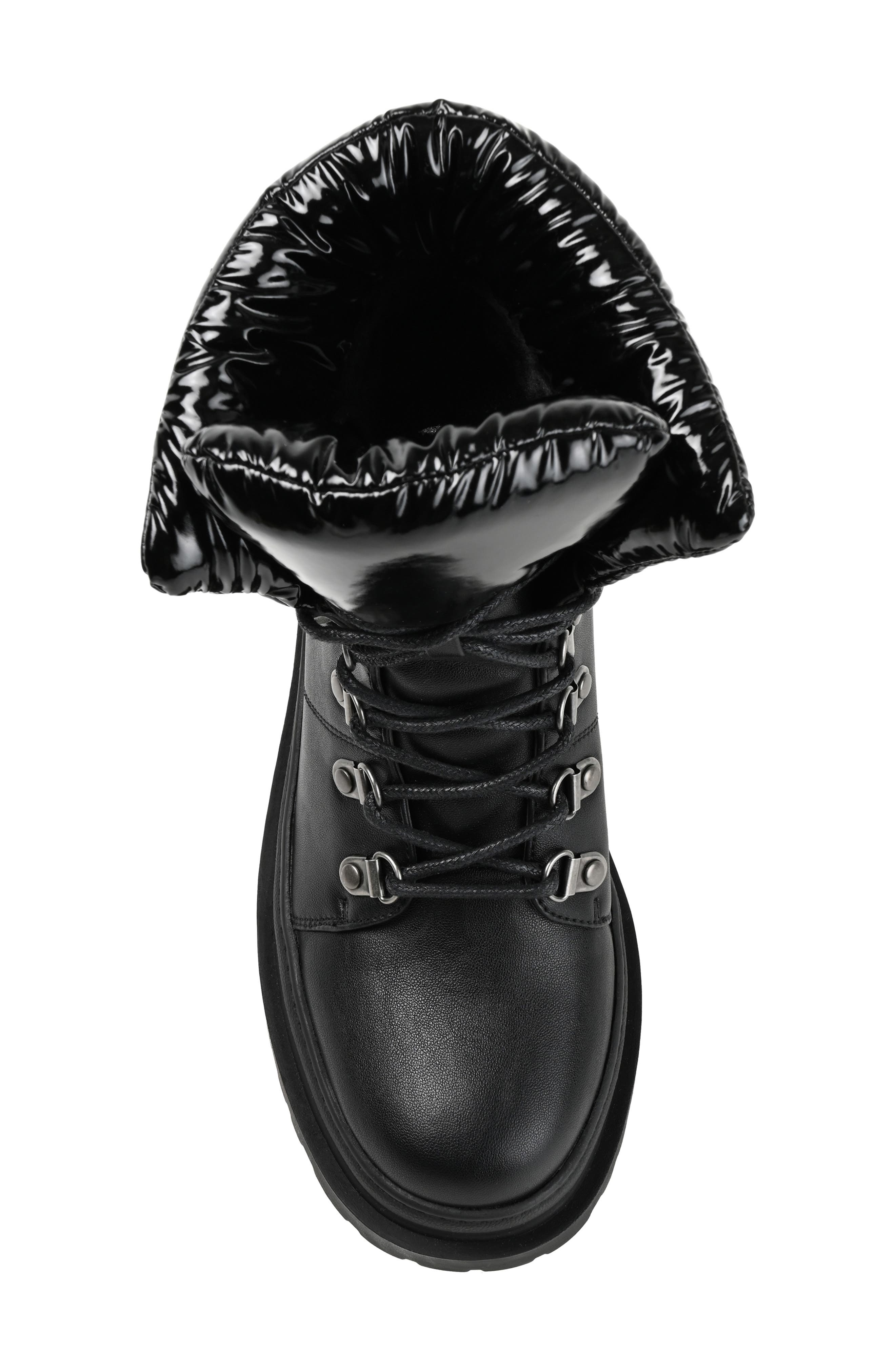 Journee Collection Irrah Lug Sole Boot, Alternate, color, Black