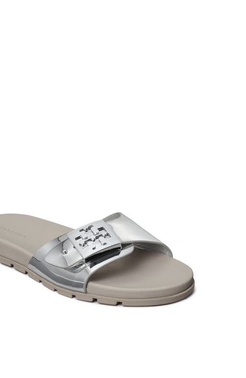 Tory Burch Buckle Slide Sandal In Animal Print