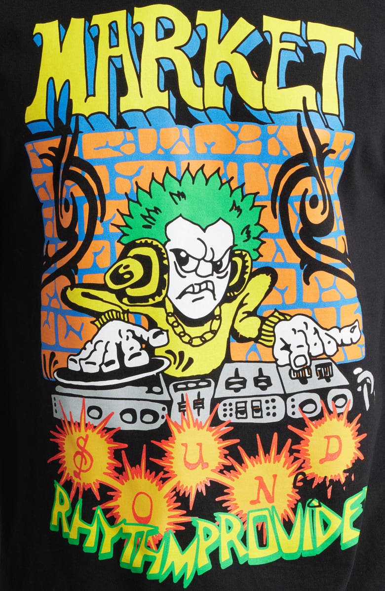 MARKET Rhythm Graphic T-Shirt, Alternate, color, Jet-Black