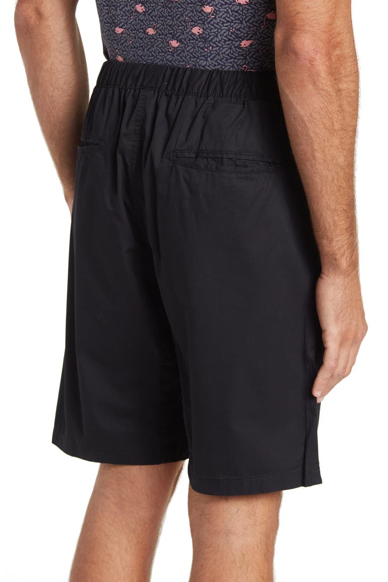 Elasticized Waist Jogger Shorts, Alternate, color, BLACK