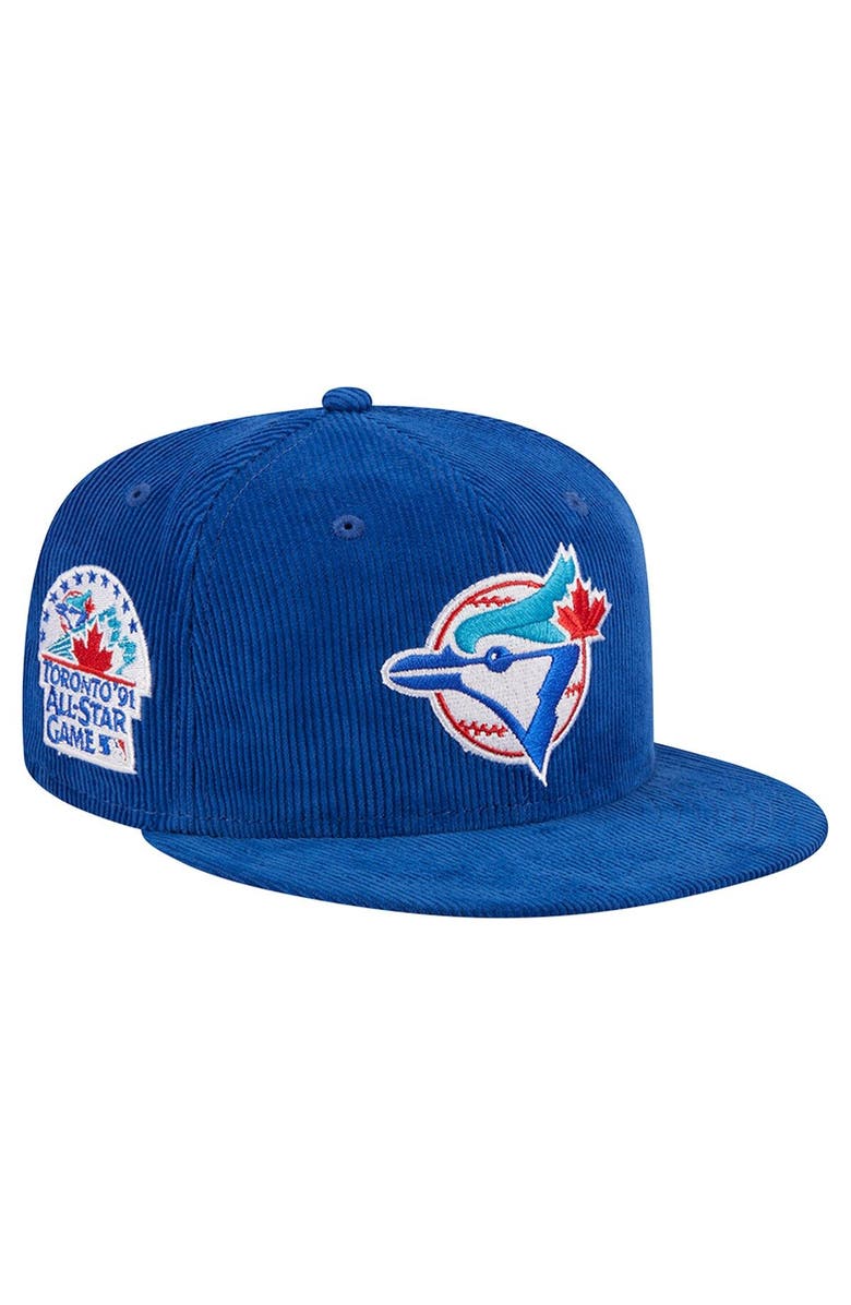 New Era Men's New Era Royal Toronto Blue Jays Throwback Corduroy 59FIFTY Fitted Hat, Main, color, 