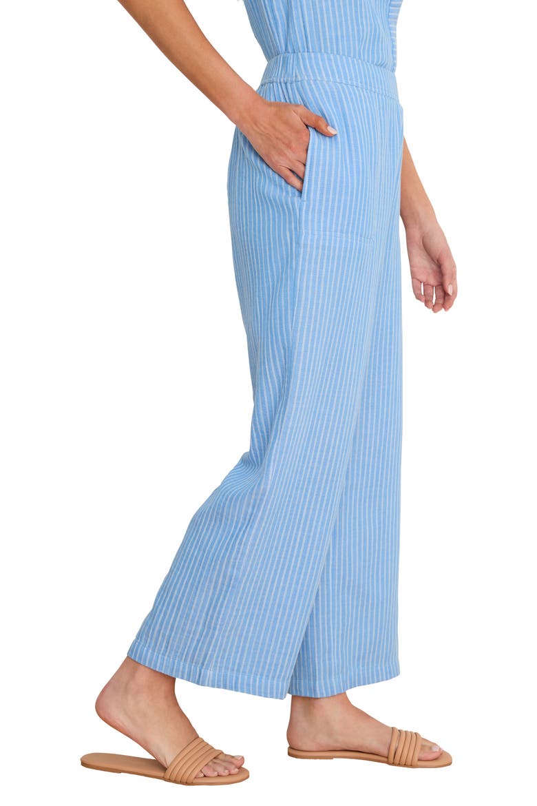 Fairfield Gauze Ankle Wide Leg Pants, Alternate, color, BLUE MULTI