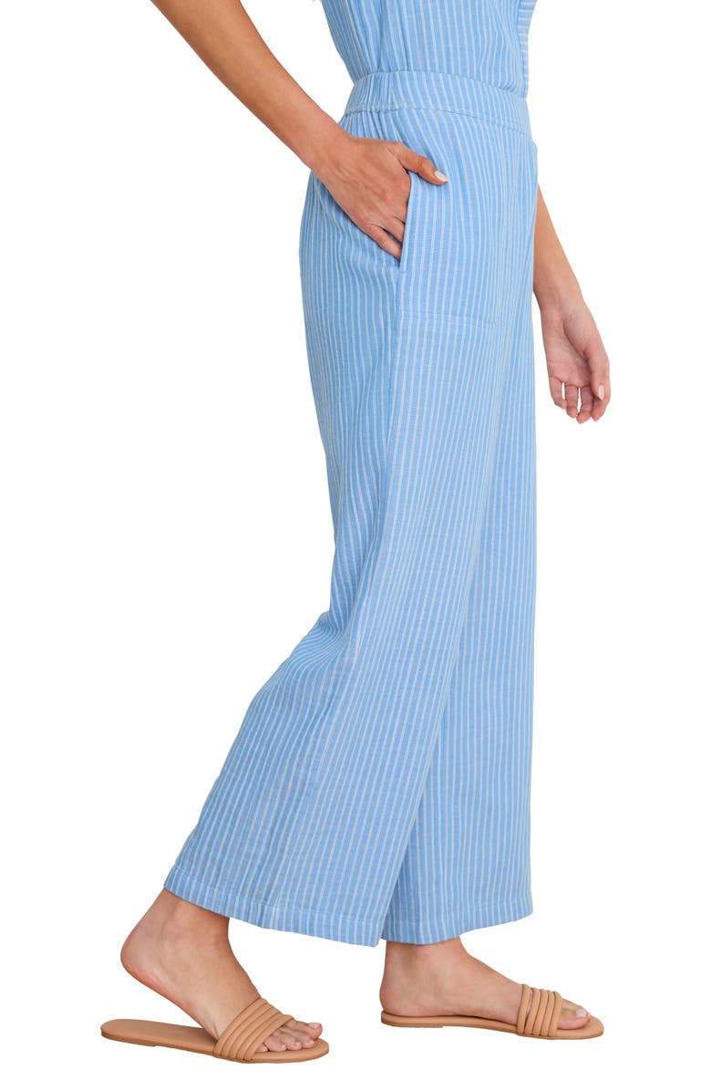 NIC+ZOE Fairfield Gauze Ankle Wide Leg Pants, Alternate, color, Blue Multi