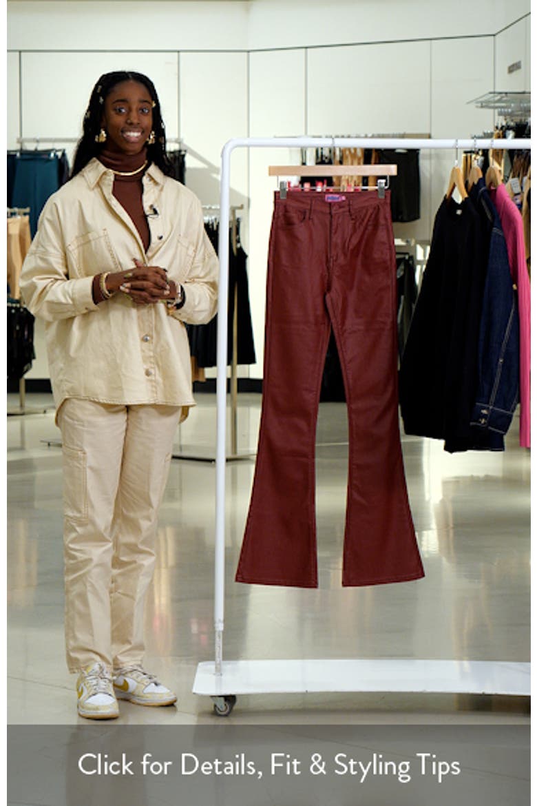 Luna Faux Leather Flare Pants video