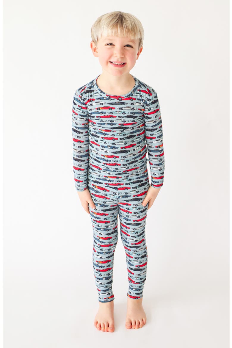 Kids' Miles Fitted Two-Piece Pajamas, Alternate, color, BLUE