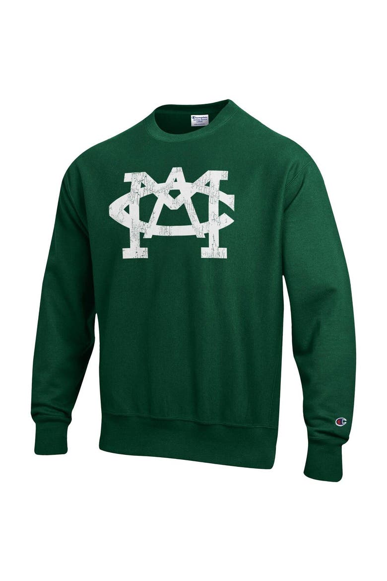 Men's Champion Green Michigan State Spartans Vault Logo Reverse Weave Pullover Sweatshirt, Alternate, color, Green