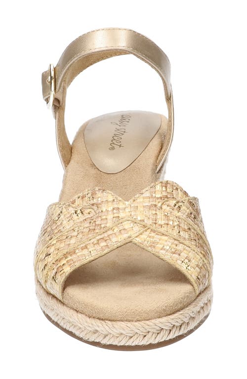 EASY STREET EASY STREET MIRAMAR ANKLE STRAP WEDGE SANDAL 