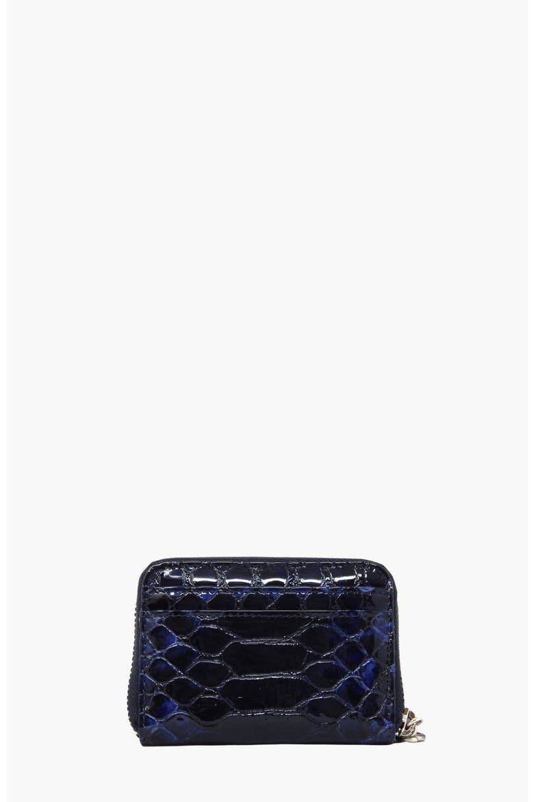 Gallop 275 Patent Leather Card Holder, Alternate, color, Navy