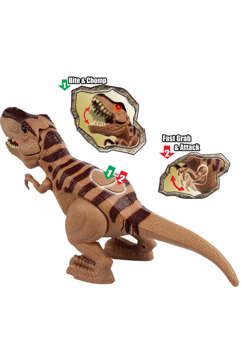Multi Action Trex Light & Sounds, Children's Play Figurine, Ages 3+, Alternate, color, Brown