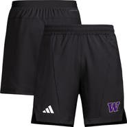 adidas Men's adidas Black Washington Huskies Program Woven Training Shorts