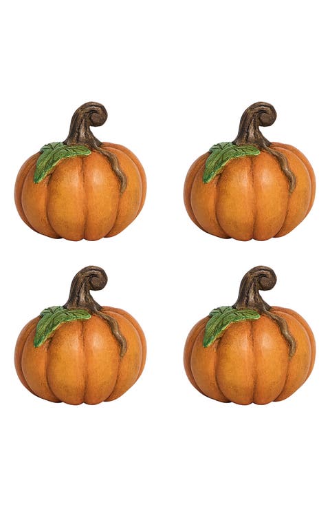 Forest Walk Pumpkin Set of 4 Place Card Holders