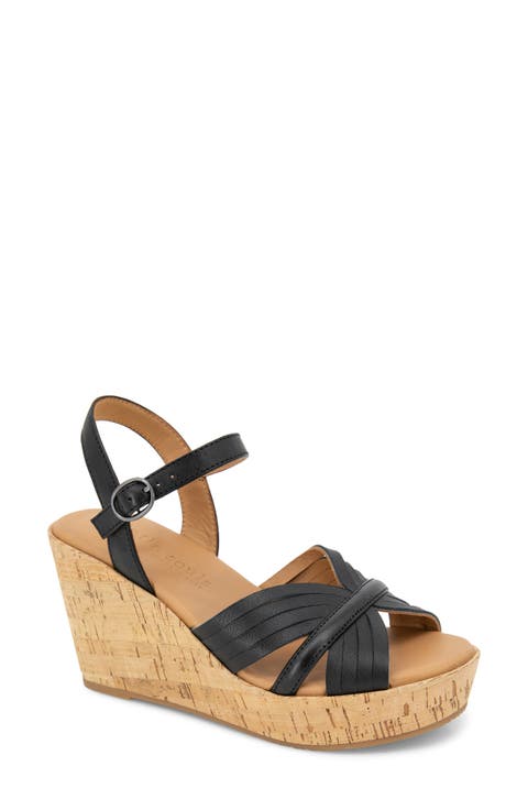 Nomi Ankle Strap Platform Wedge Sandal (Women)