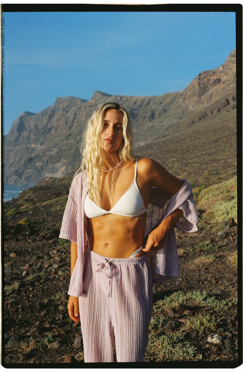 Billabong Salt & Sol Ceci Triangle Bikini Top, Alternate, color, Salt Crystal