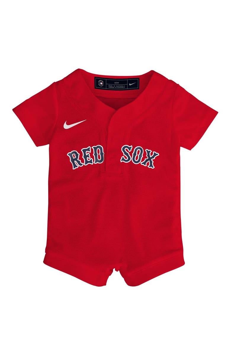 Nike Newborn Nike Red Boston Red Sox Alternate Replica Romper Jersey, Alternate, color, Red