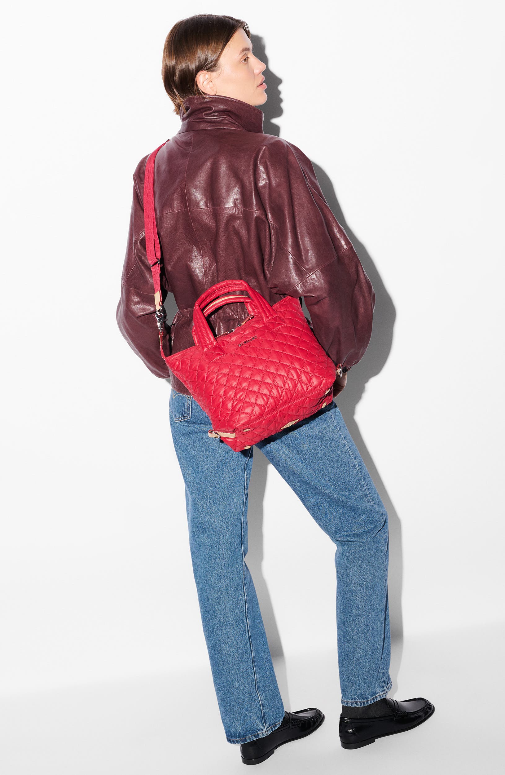 Small Sutton Deluxe Crossbody Bag, Alternate, color, APPLE