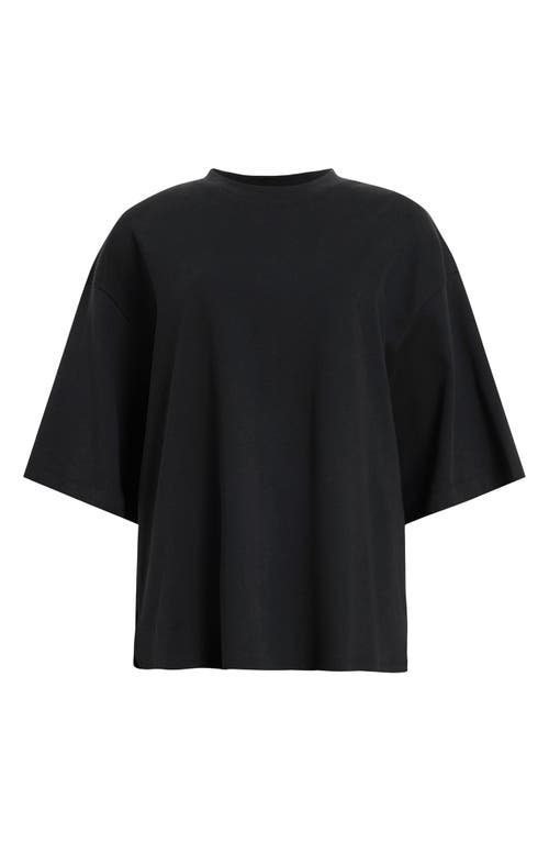 Allsaints Amelie Oversized Boxy T-shirt In Black