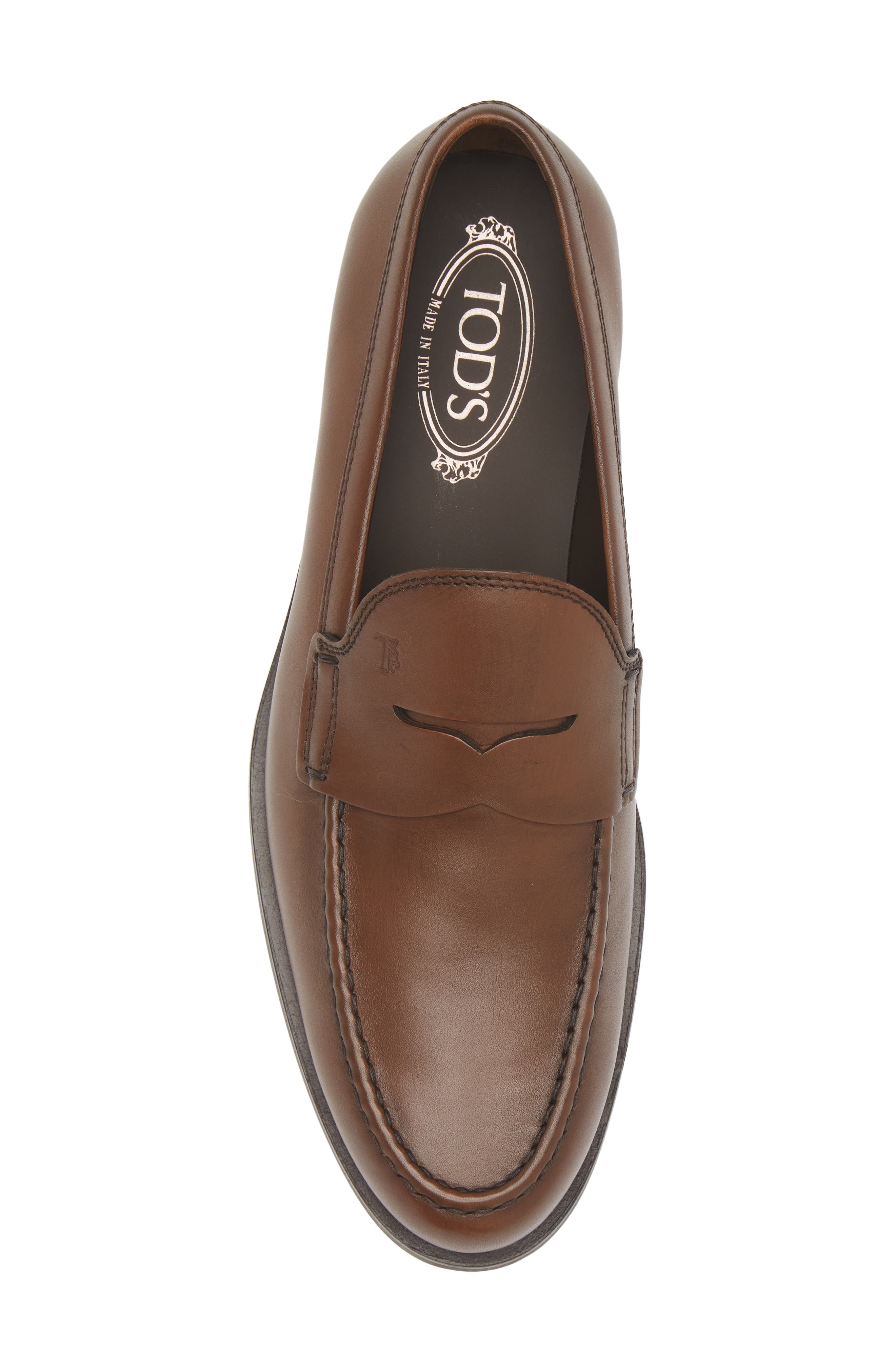 Tod's Formale Penny Loafer, Alternate, color, Cacao