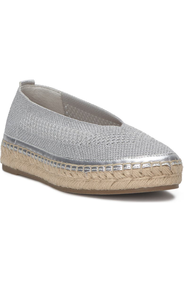 Lucky Brand Orena Platform Espadrille, Main, color, Metallic Silver