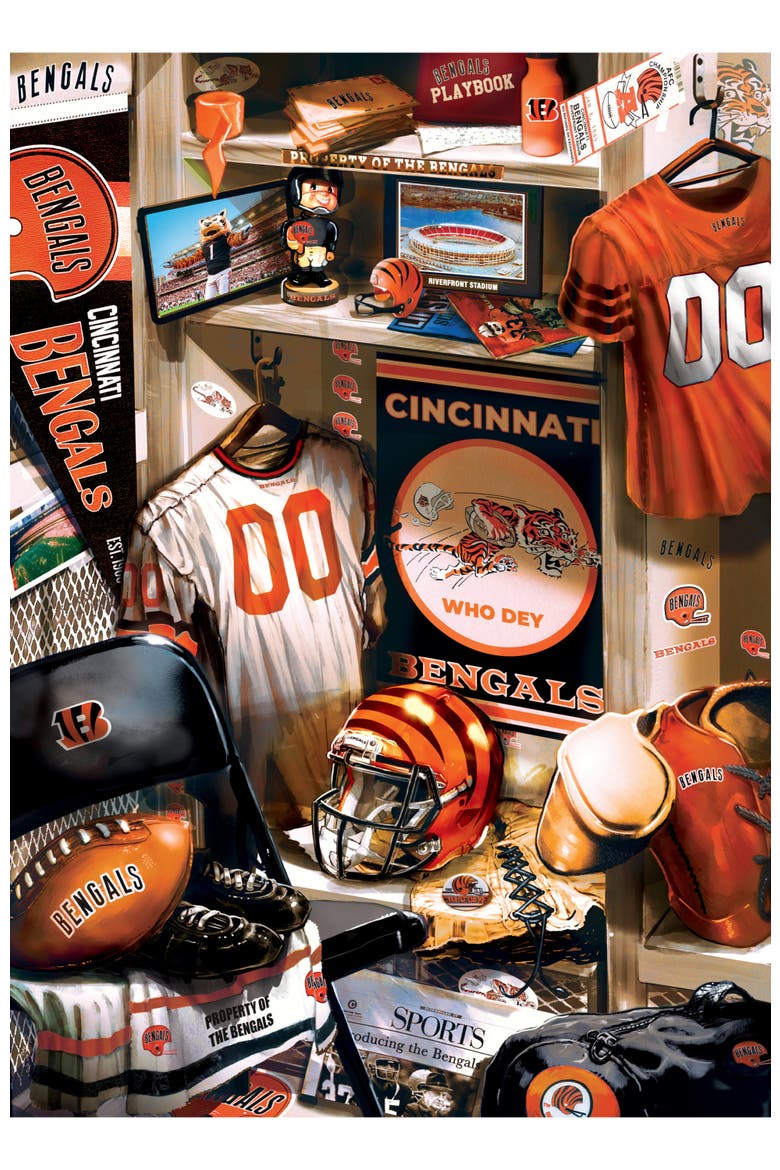 Cincinnati Bengals Locker 500pc Puzzle, Alternate, color, Multicolor