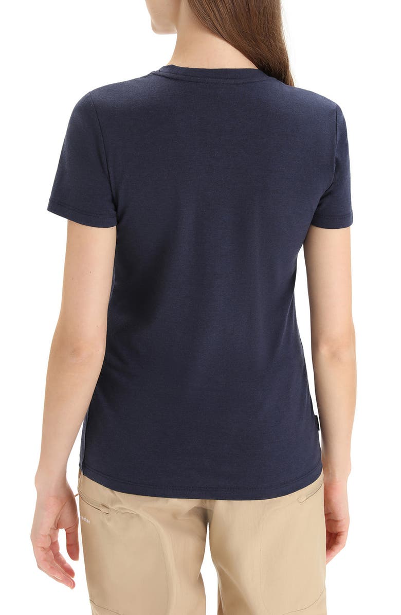 Icebreaker Central Merino Blend T-Shirt, Alternate, color, Midnight Navy