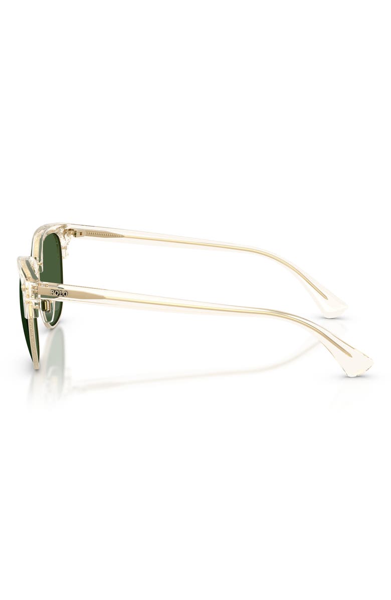Polo Ralph Lauren 53mm Round Sunglasses, Alternate, color, Transparent Yellow / Green