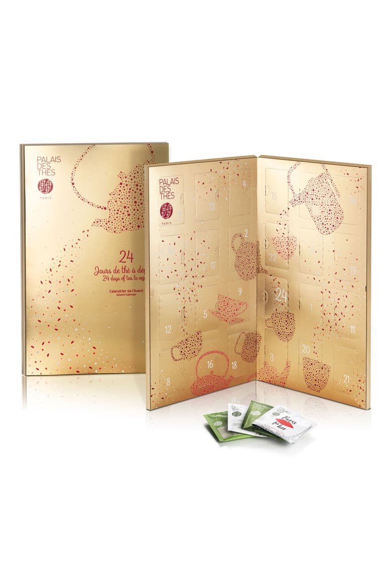 Countdown to Christmas Tea Advent Calendar, Main, color, GOLD