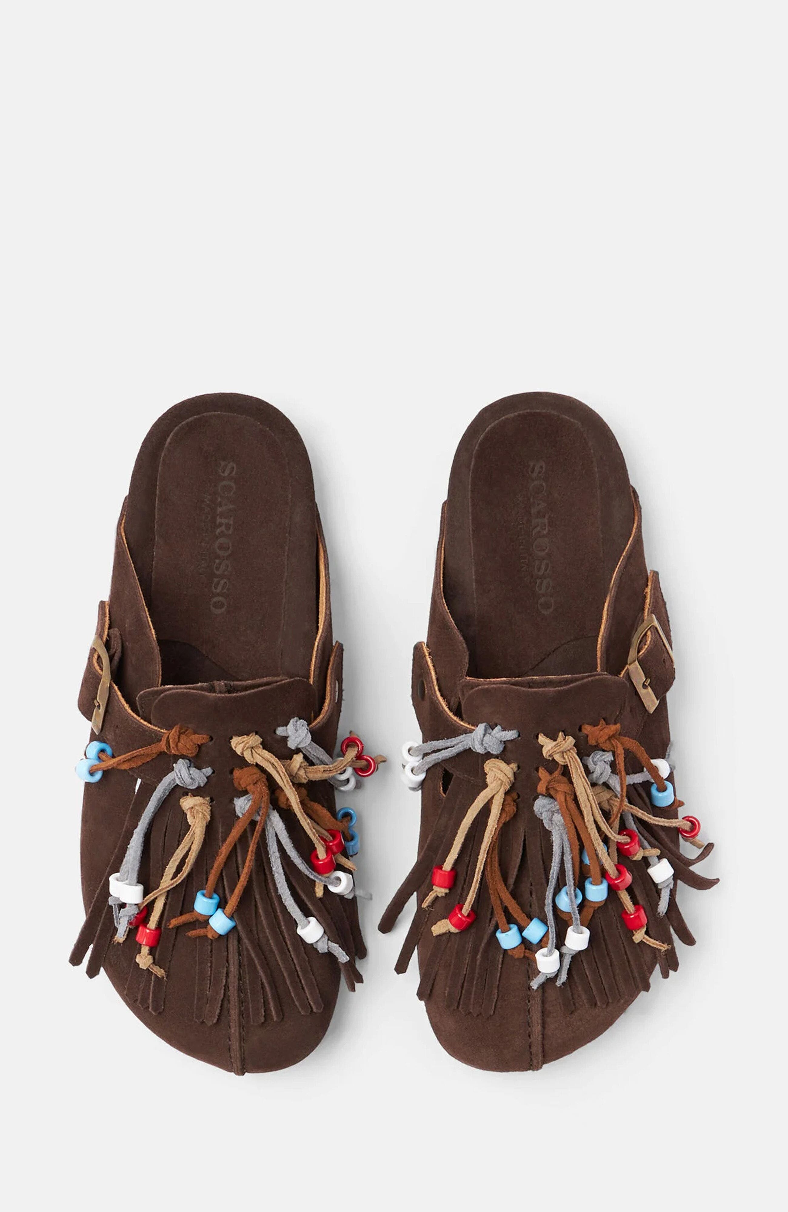 SCAROSSO Gea Sandals, Alternate, color, Brown - Suede