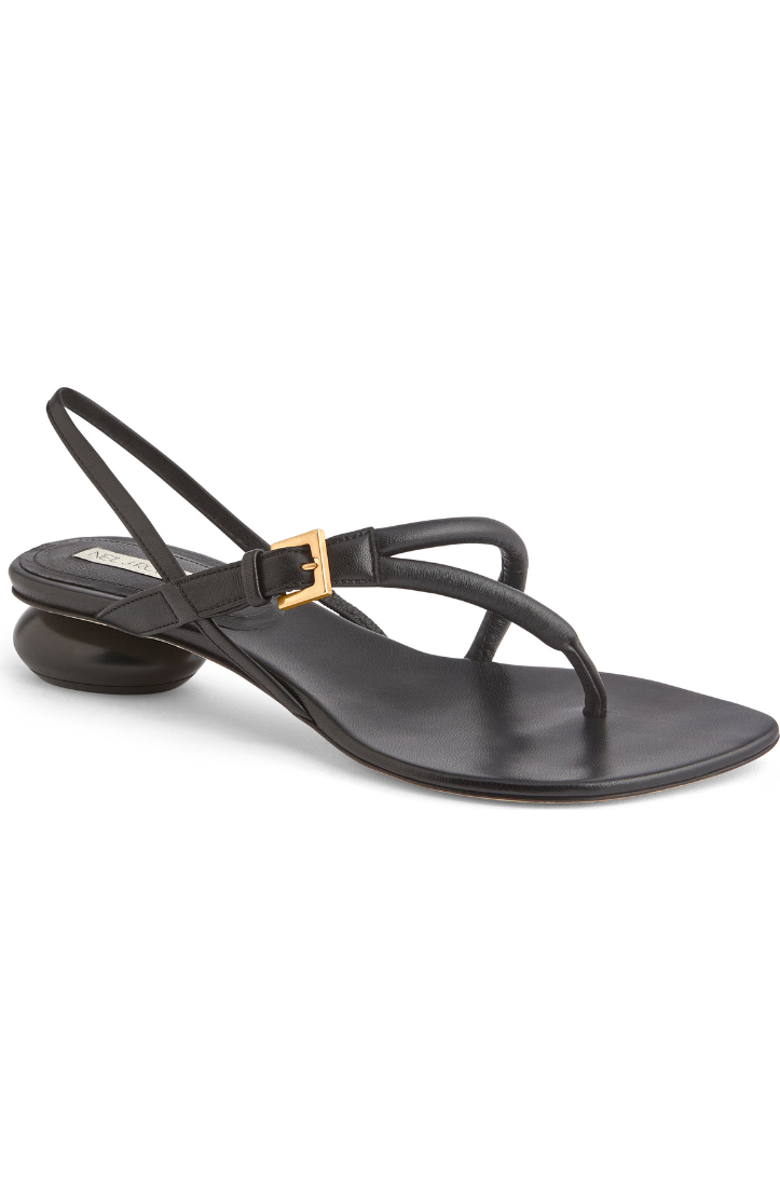 Neil J. Rodgers Eddie Sandal, Alternate, color, Black Nappa