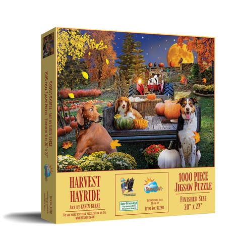 Harvest Hayride 1000 piece Jigsaw Puzzle for Adults