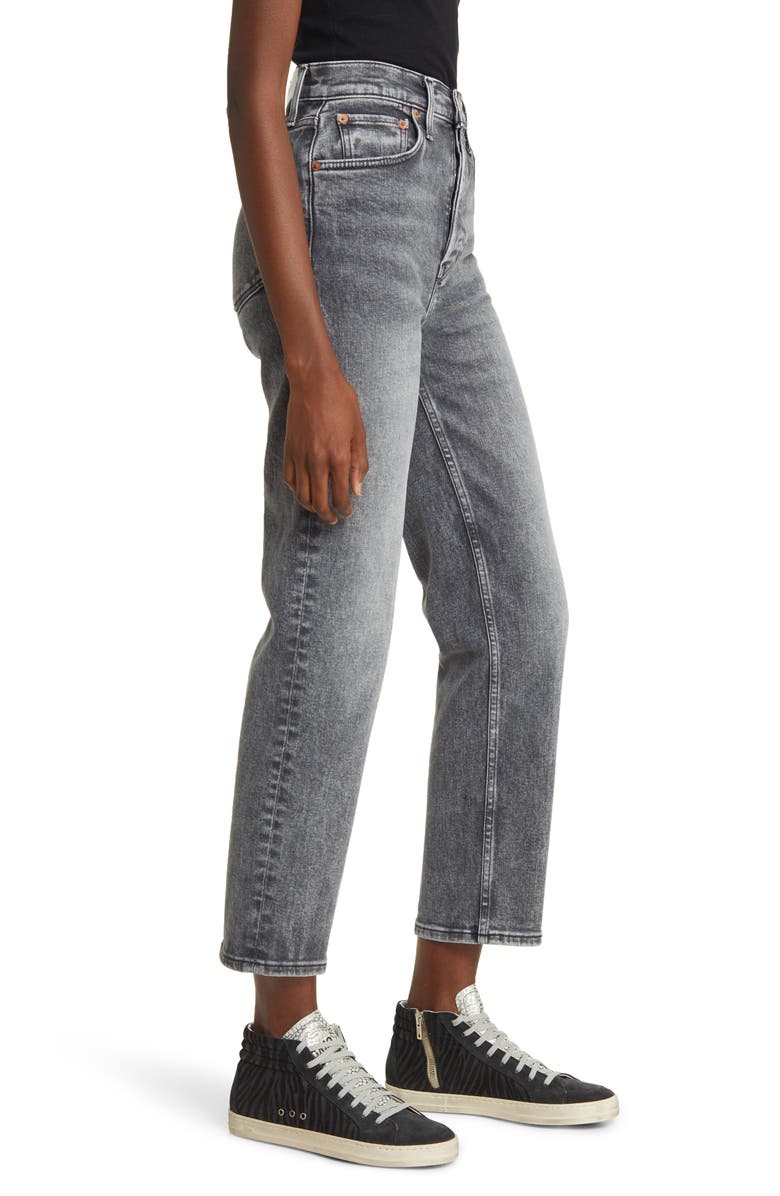 Re/Done '70s Ultra High Waist Stove Pipe Jeans, Alternate, color, 