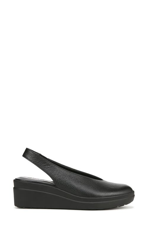 Naturalizer Sutton Slingback Platform Wedge Pump In Black/black