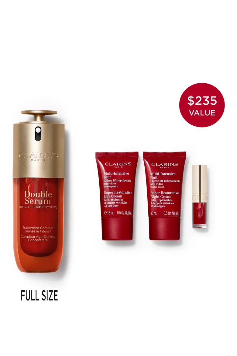 Double Serum & Super Restorative 4-Piece Anti-Aging Skincare Gift Set, Alternate, color, NO COLOR