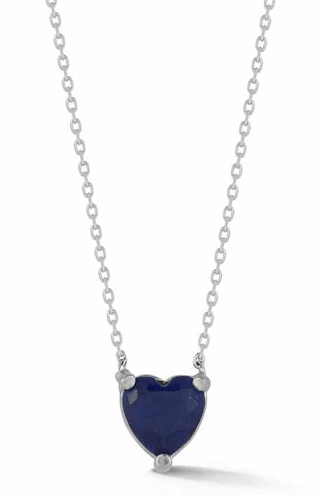 Cubic Zirconia Heart Pendant Necklace