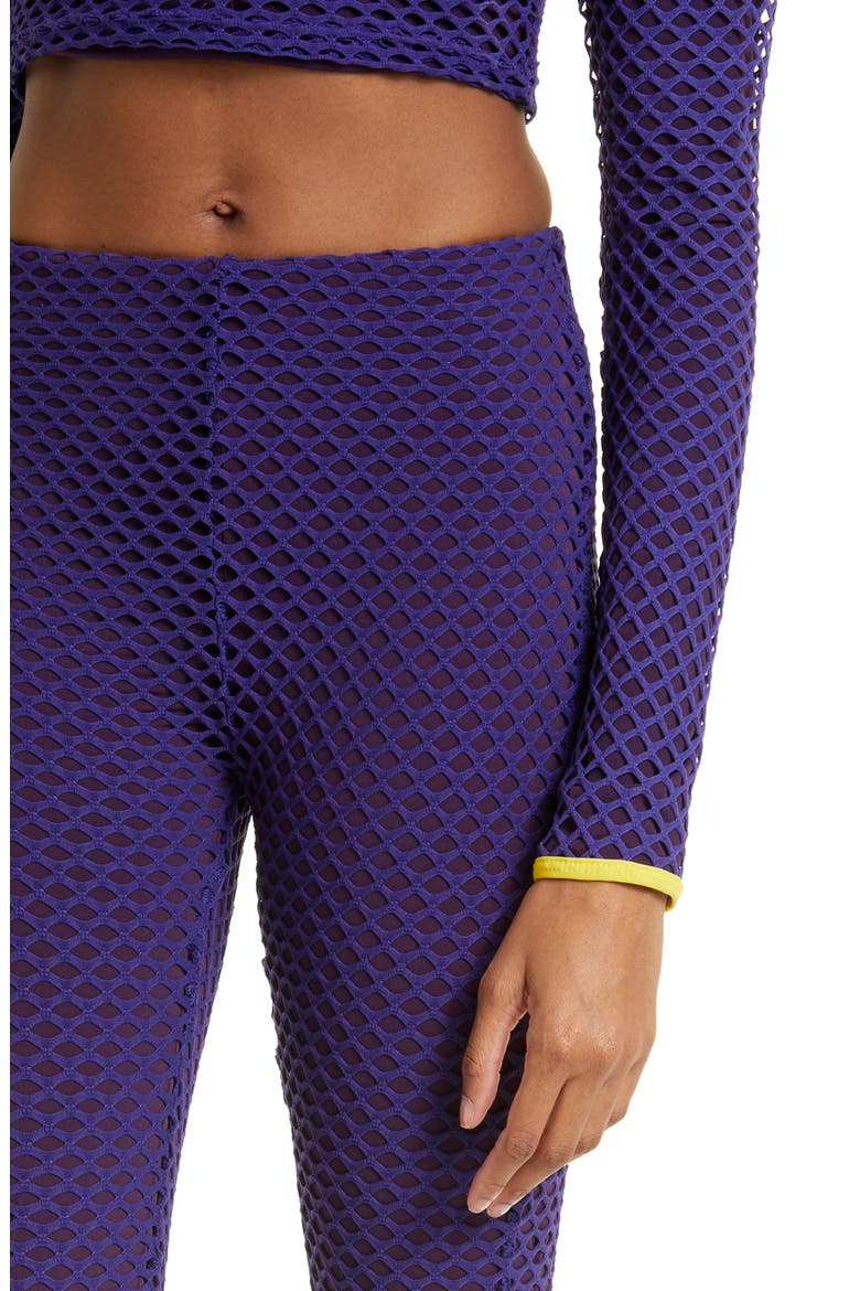 Diamond Mesh Bootcut Pants, Alternate, color, PURPLE
