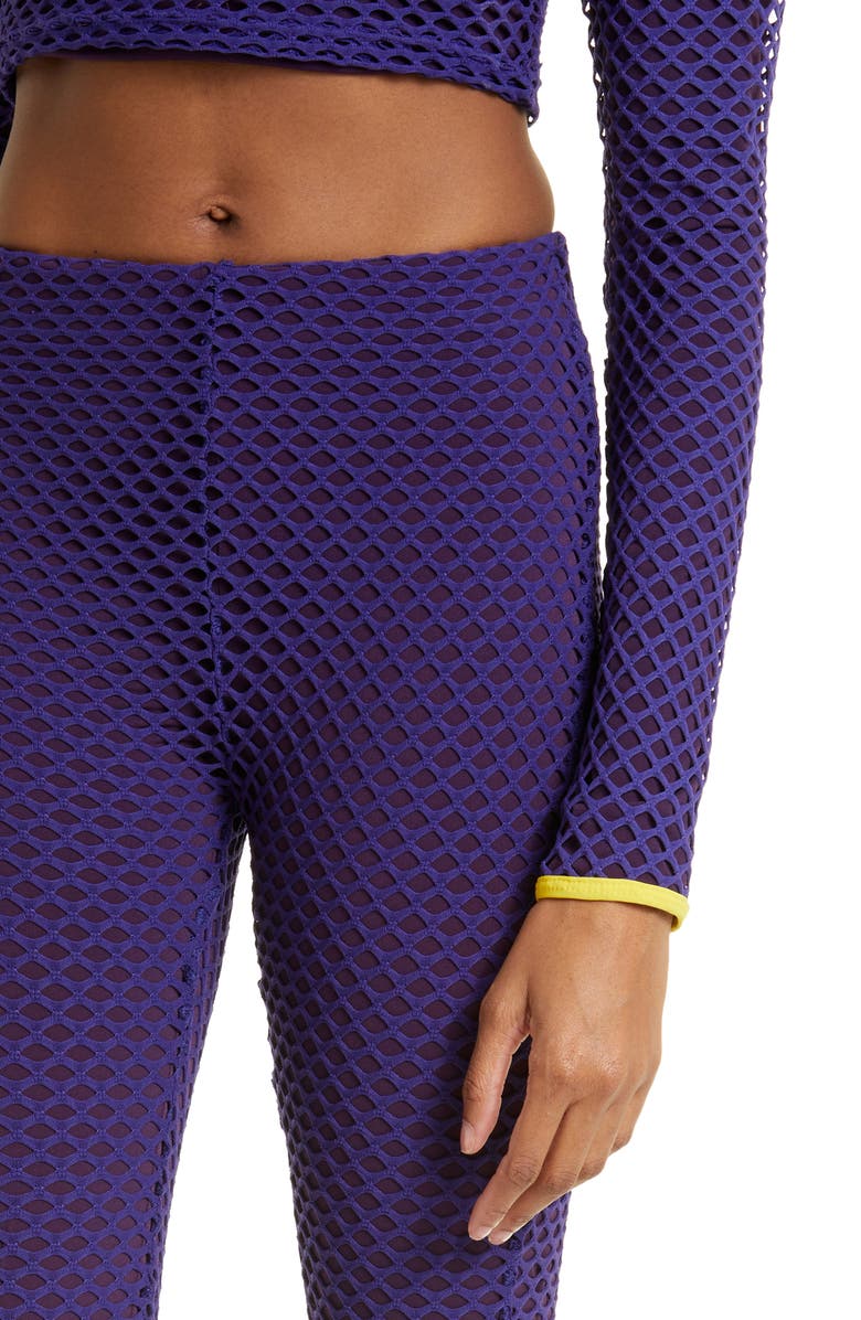 Sammy B Diamond Mesh Bootcut Pants, Alternate, color, 