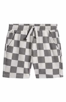 Kids' Checkerboard Print Shorts