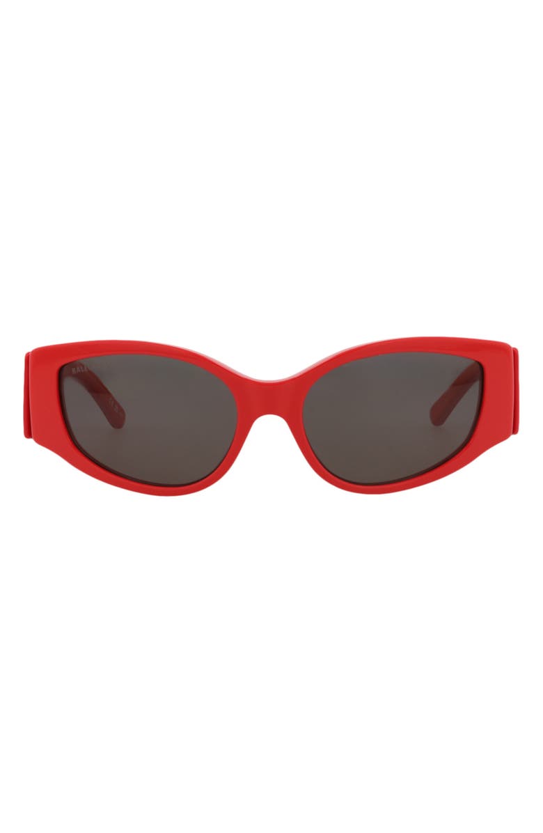 Balenciaga 58mm Cat Eye Sunglasses, Main, color, Red Red Grey