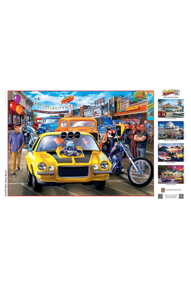 Main Street Muscle 1000 Piece Puzzle, Alternate, color, Multicolor