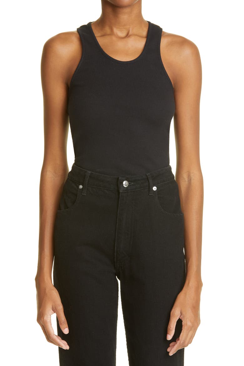 Gender Inclusive Ian Rib Tank, Main, color, BLACK
