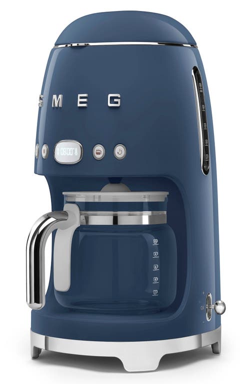 Smeg '50s Retro Style 10-cup Drip Coffeemaker In Navy