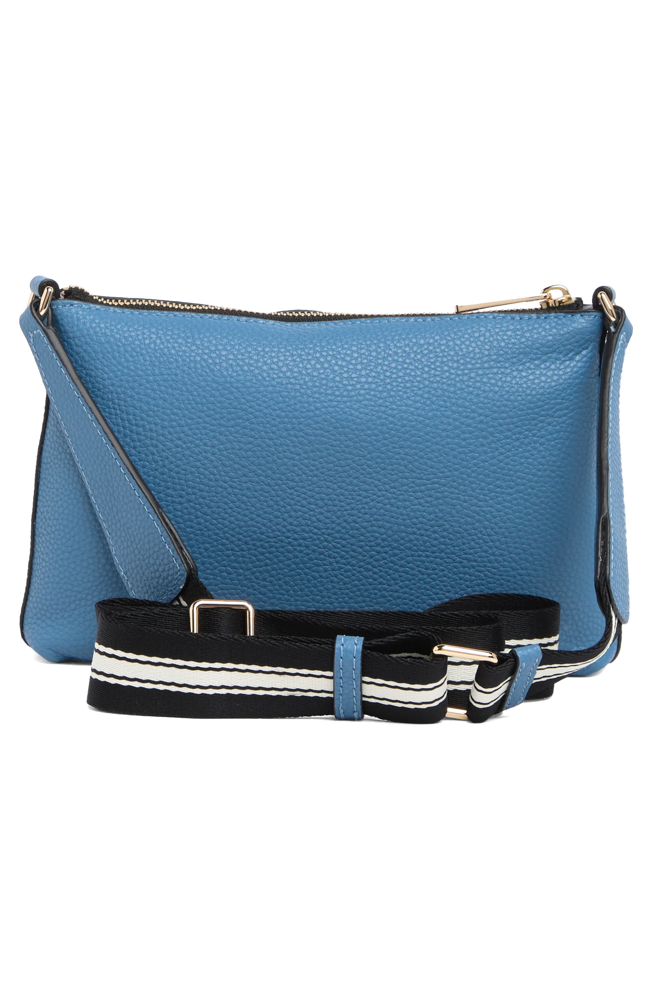 The Cosmo Leather Crossbody Bag, Alternate, color, BLUE HAVEN