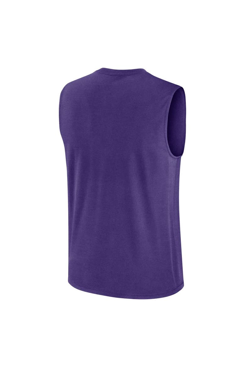 Men's Nike Purple LSU Tigers Primetime Tricode Legend Performance Tank Top, Alternate, color, Purple