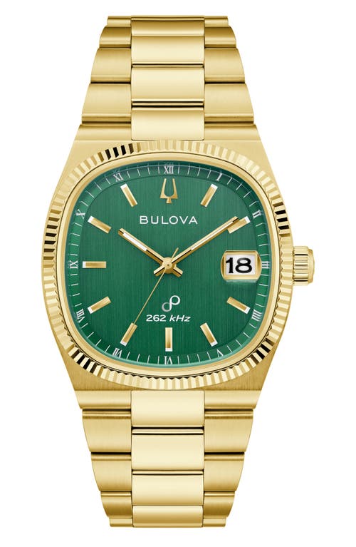BULOVA Super Seville Goldtone Bracelet Watch, 37.5mm in Gold-Tone 