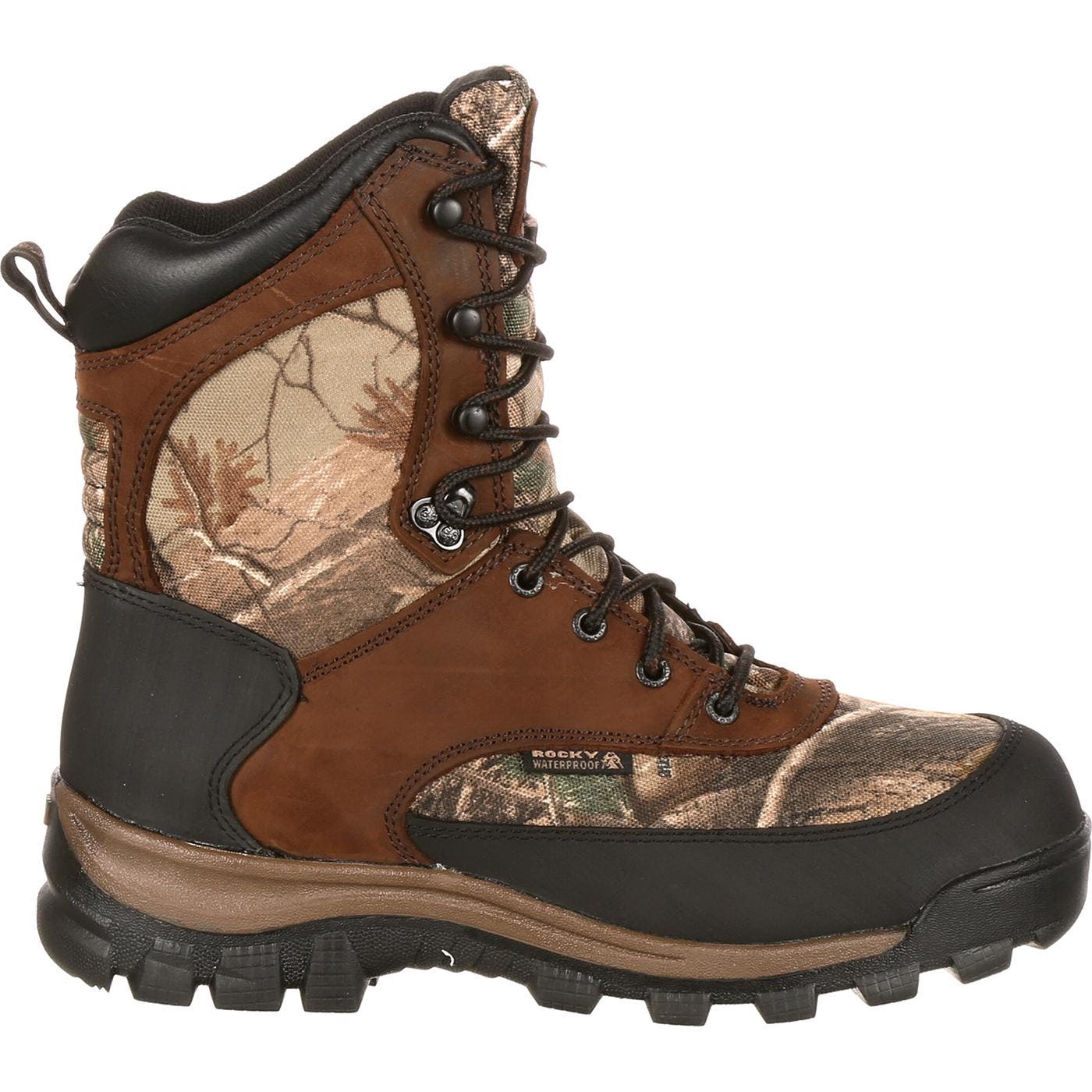Rocky Waterproof 400G Insulated Outdoor Boot, Main, color, Brown Realtree Ap